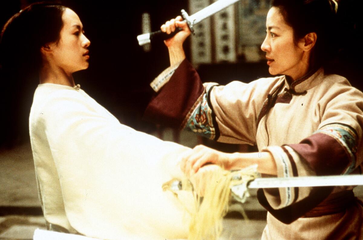 Zhang Ziyi, left,  and Michele Yeoh in "Crouching Tiger, Hidden Dragon."
