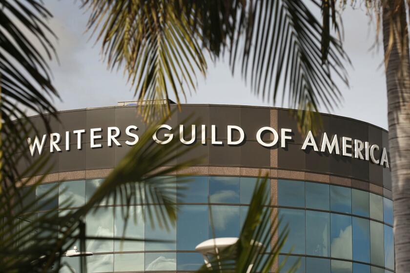 LOS ANGELES, CA - MARCH 28, 2019 Building at 7000 West 3rd Street in the Fairfax area of Los Angeles where the Writers Guild of America West is located on March 28, 2019. There is a dispute between the Writers Guild of America and the Assn. of Talent Agents. (Al Seib / Los Angeles Times)