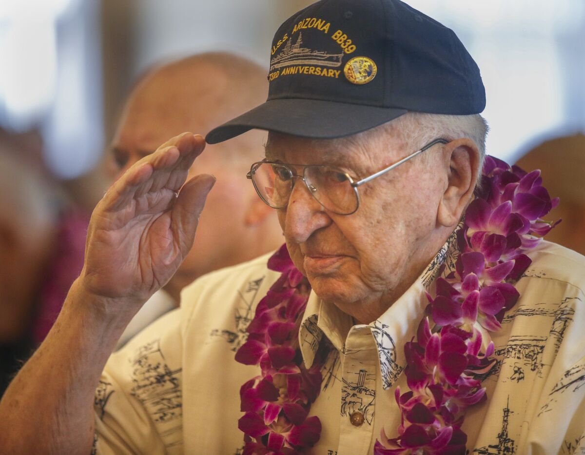 Pearl Harbor survivor Lauren Bruner