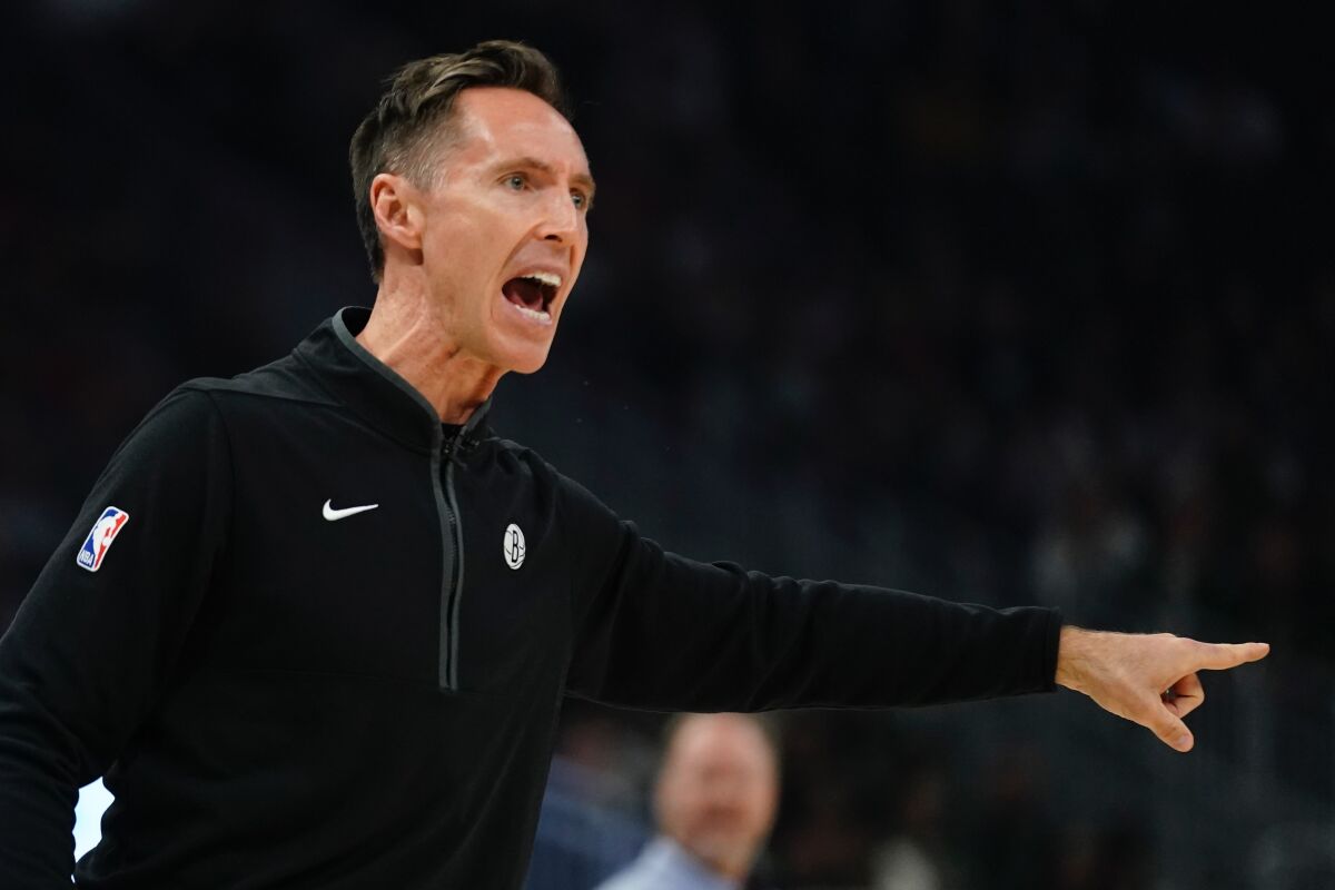 Nets part ways with coach Steve Nash after poor start - Los Angeles Times