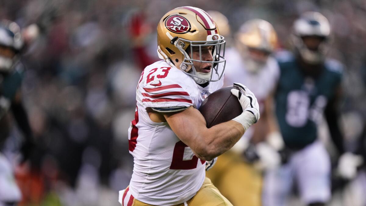 Three 49ers, including Christian McCaffrey, day-to-day ahead of