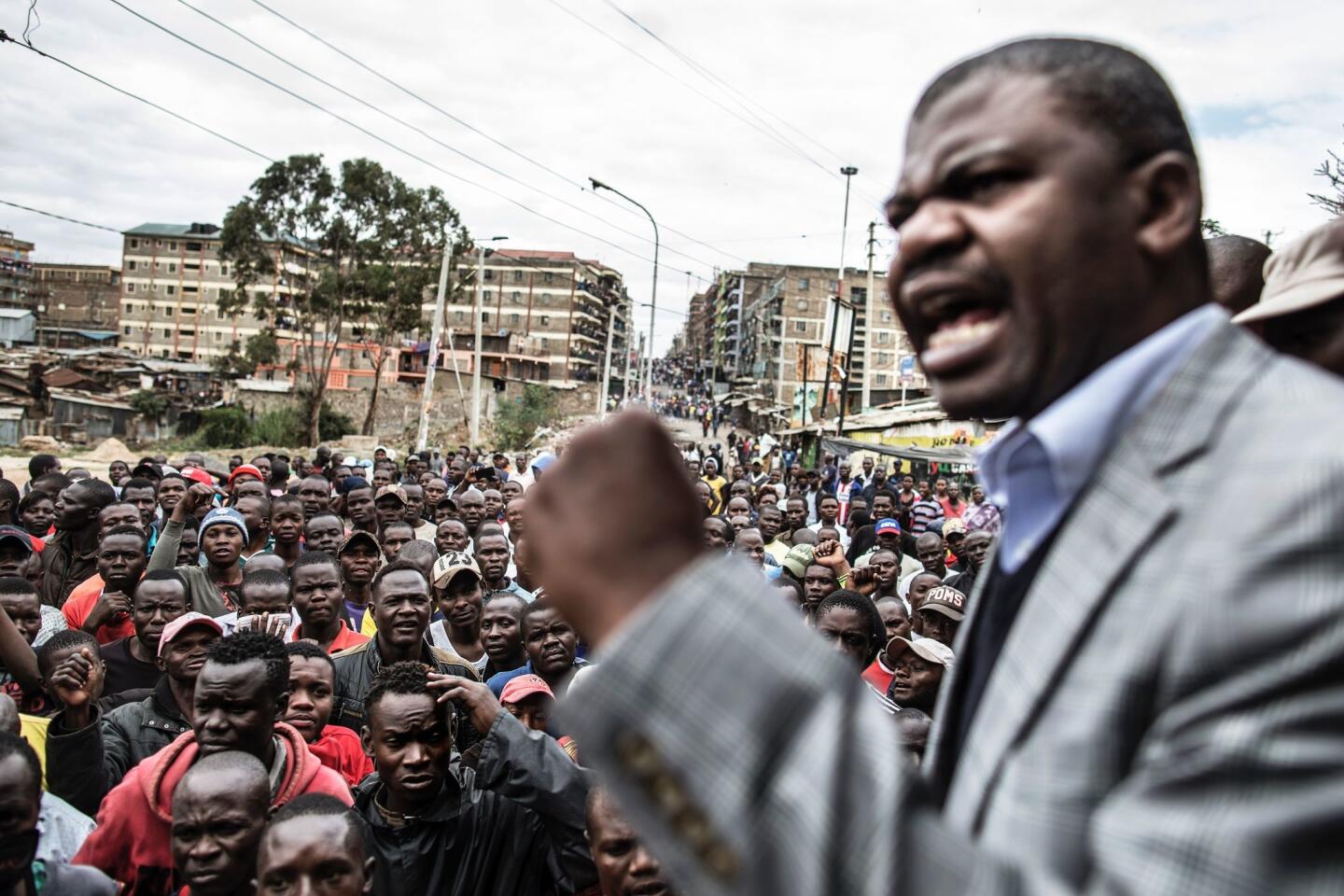 Protests rage in Nairobi after election results