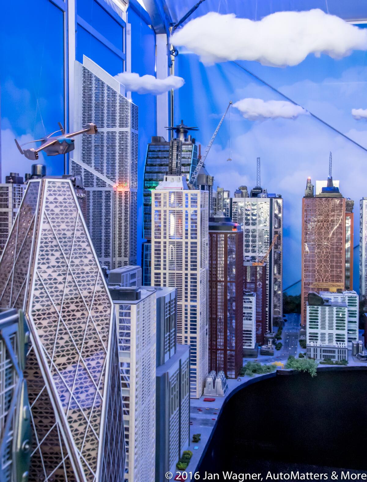 Miniature city set at THUNDERBIRDS ARE GO San Diego Comic-Con 2016 experience