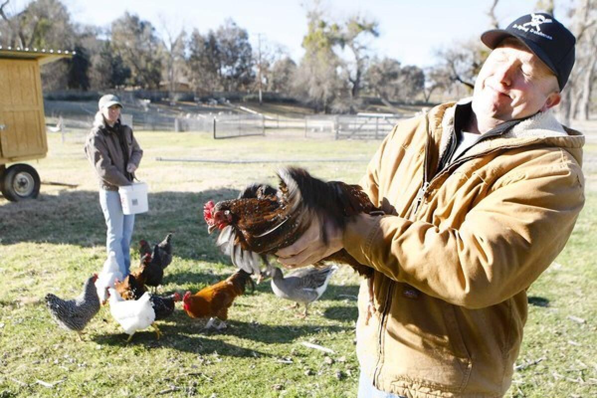 Chefs Susan Dumeyer and David Sundeen at Windrose Farm.