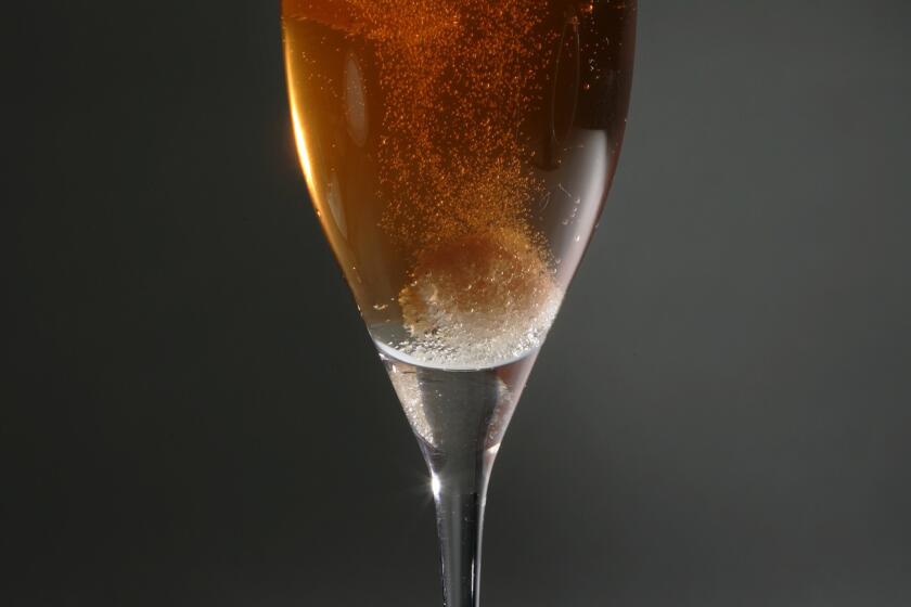 The Prom Dress: sparkling wine, lots of bitter and a twist of lemon.