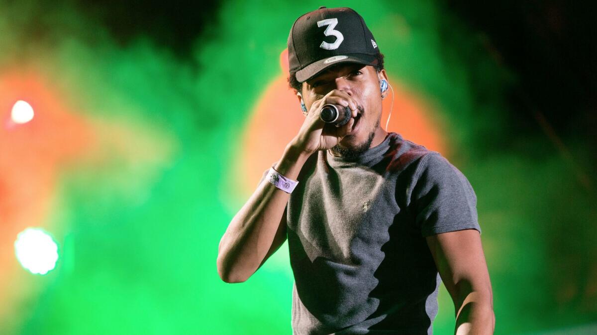 Chance the Rapper at the Made in America Festival in Philadelphia.