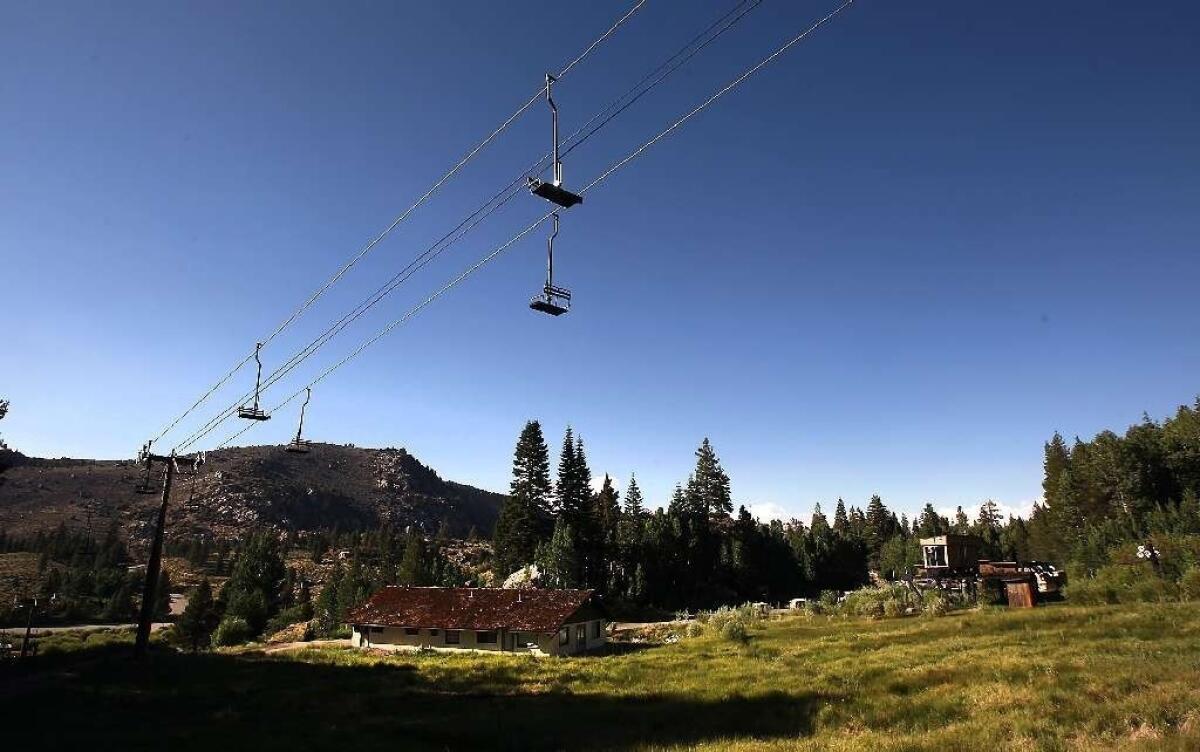 The lifts at June Mountain last summer. The resort will reopen in December.