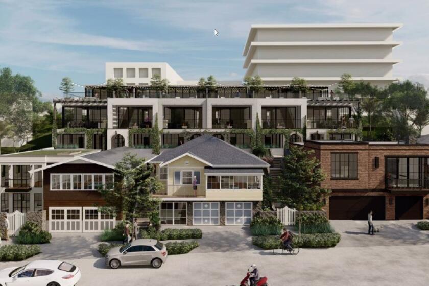A rendering of proposed Coast Boulevard South development, as presented to the La Jolla Development Permit Review Committee during its Oct. 18 meeting.
