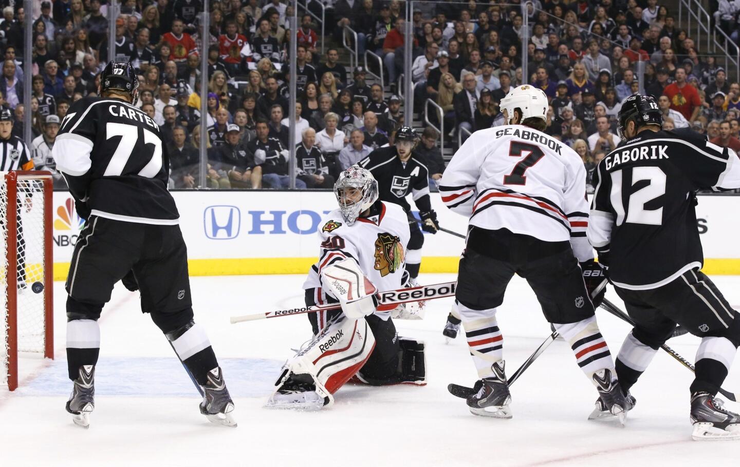 Corey Crawford, Jeff Carter