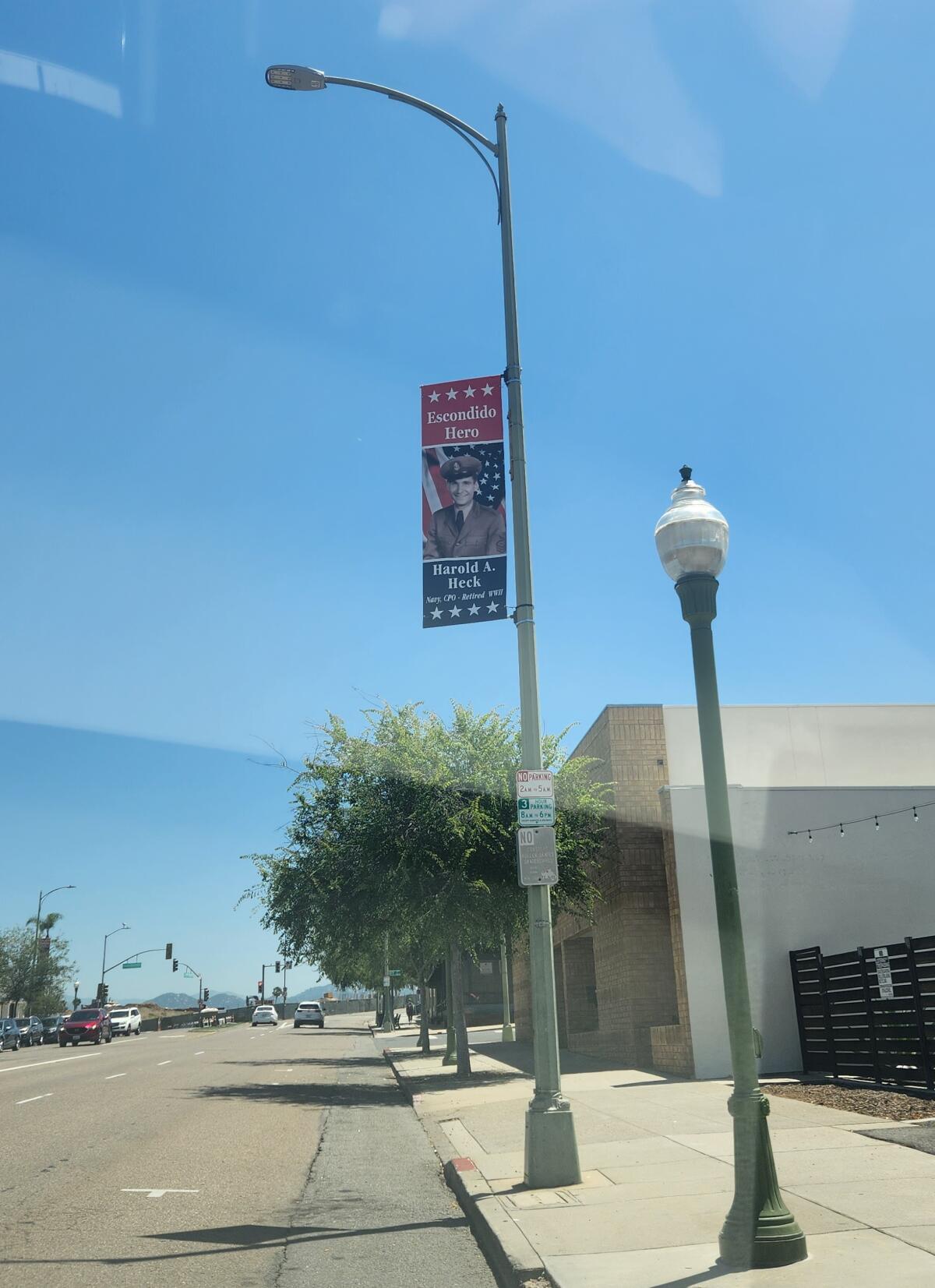 Escondido’s military banners are hung on light poles between Memorial Day and Labor Day each year.