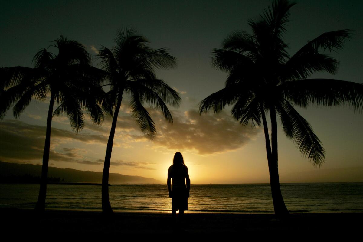 Hawaii's beaches are considered top spots for romantic destination weddings, a new survey says.