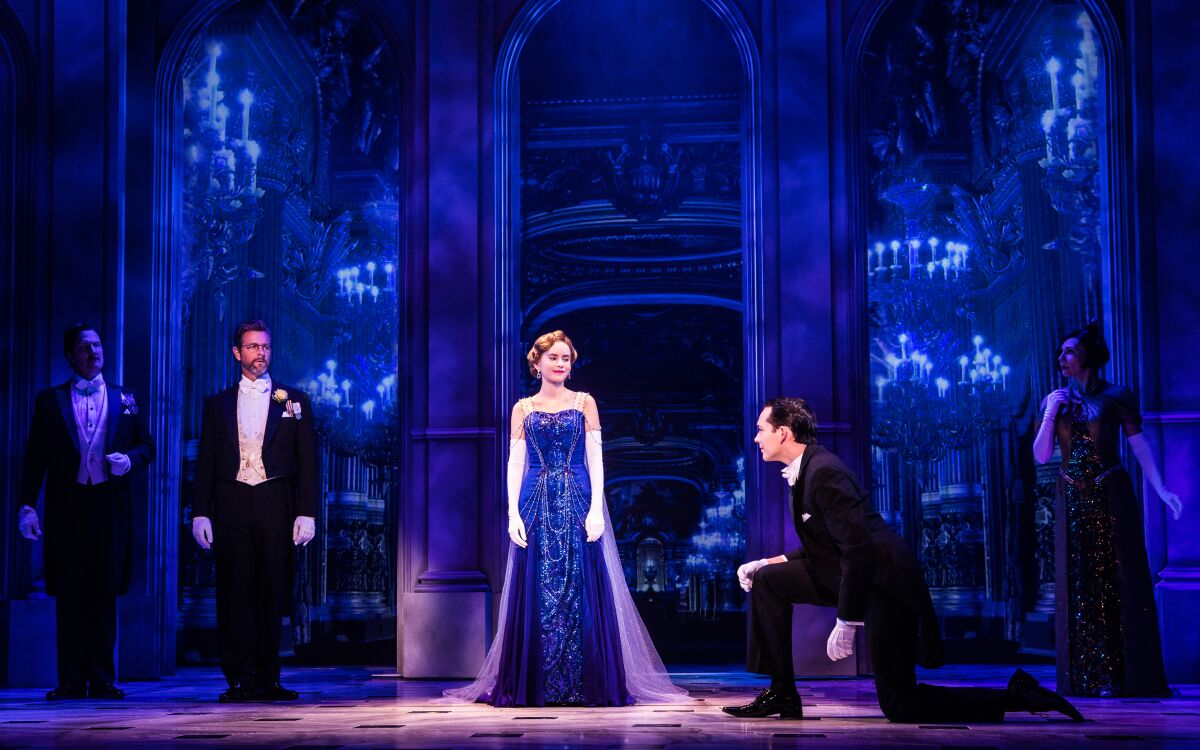 Anya (Lila Coogan) makes a grand entrance into Parisian society in the national tour of "Anastasia" playing the Hollywood Pantages and Segerstrom Center for the Arts. 