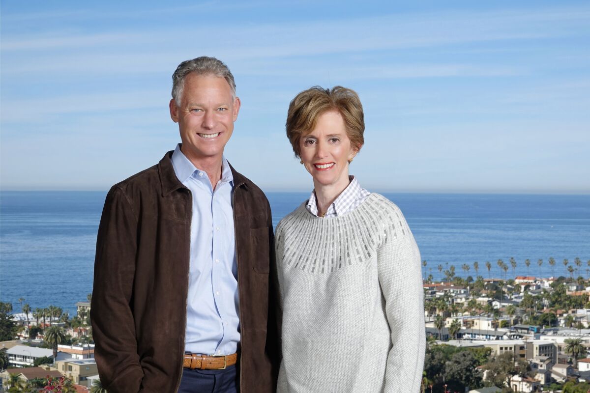 Eric and Peggy Chodorow are celebrating the Chodorow real estate firm's 50 years in La Jolla.