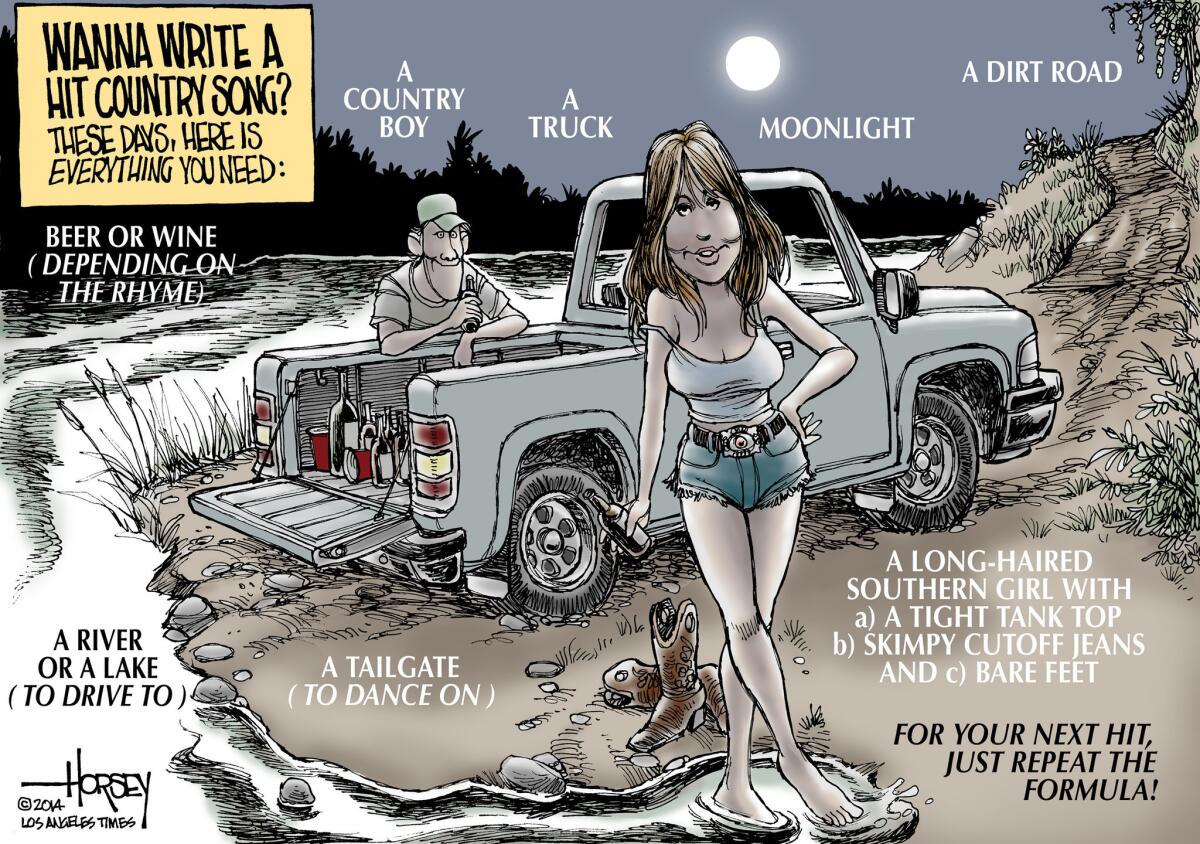 Here's an easy formula for a hit bro-country song: a guy, a gal and a truck.