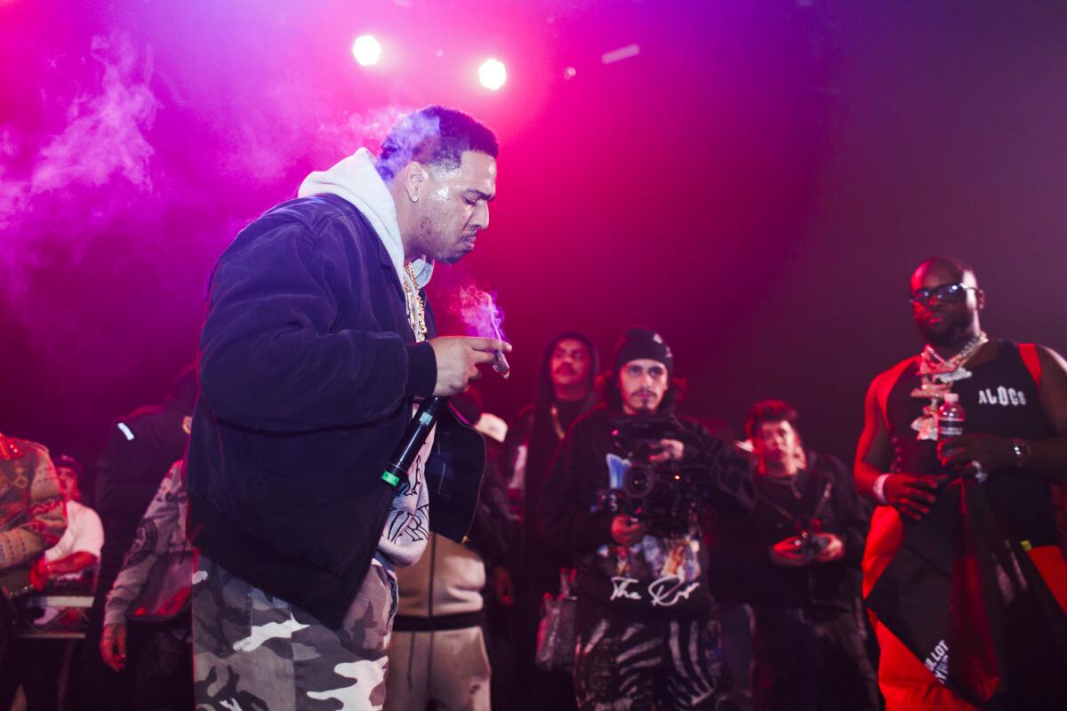 Ralfy The Plug perfroms astatine the Drakeo memorial amusement astatine The Fonda Theater connected Wednesday, Dec. 18, 2024 successful Los Angeles, CA.