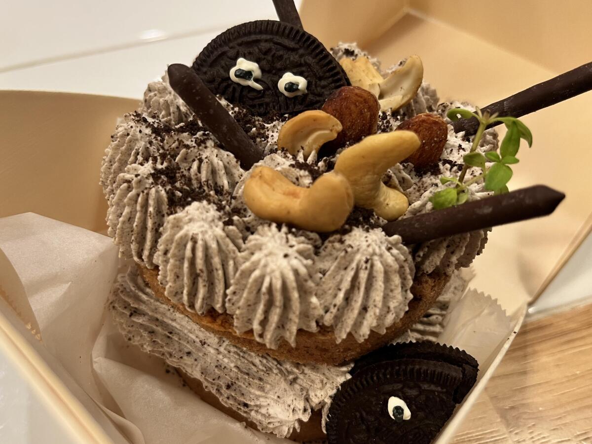A single-serving Oreo layer cake from Yiko Yiko in Kearny Mesa.