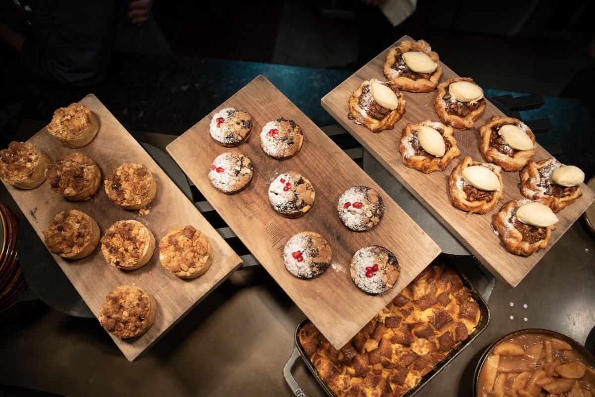 Dishes from a previous Chefsgiving event. The 2021 edition will be held on Thursday, Nov. 18.