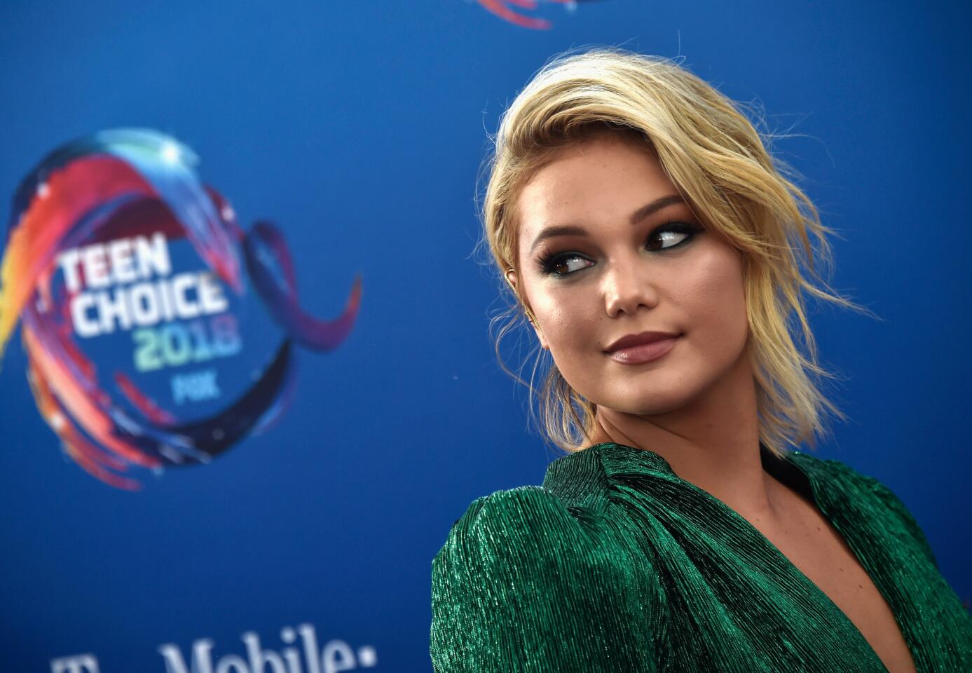 INGLEWOOD, CA - AUGUST 12: Olivia Holt attends FOX's Teen Choice Awards at The Forum on August 12, 2018 in Inglewood, California.