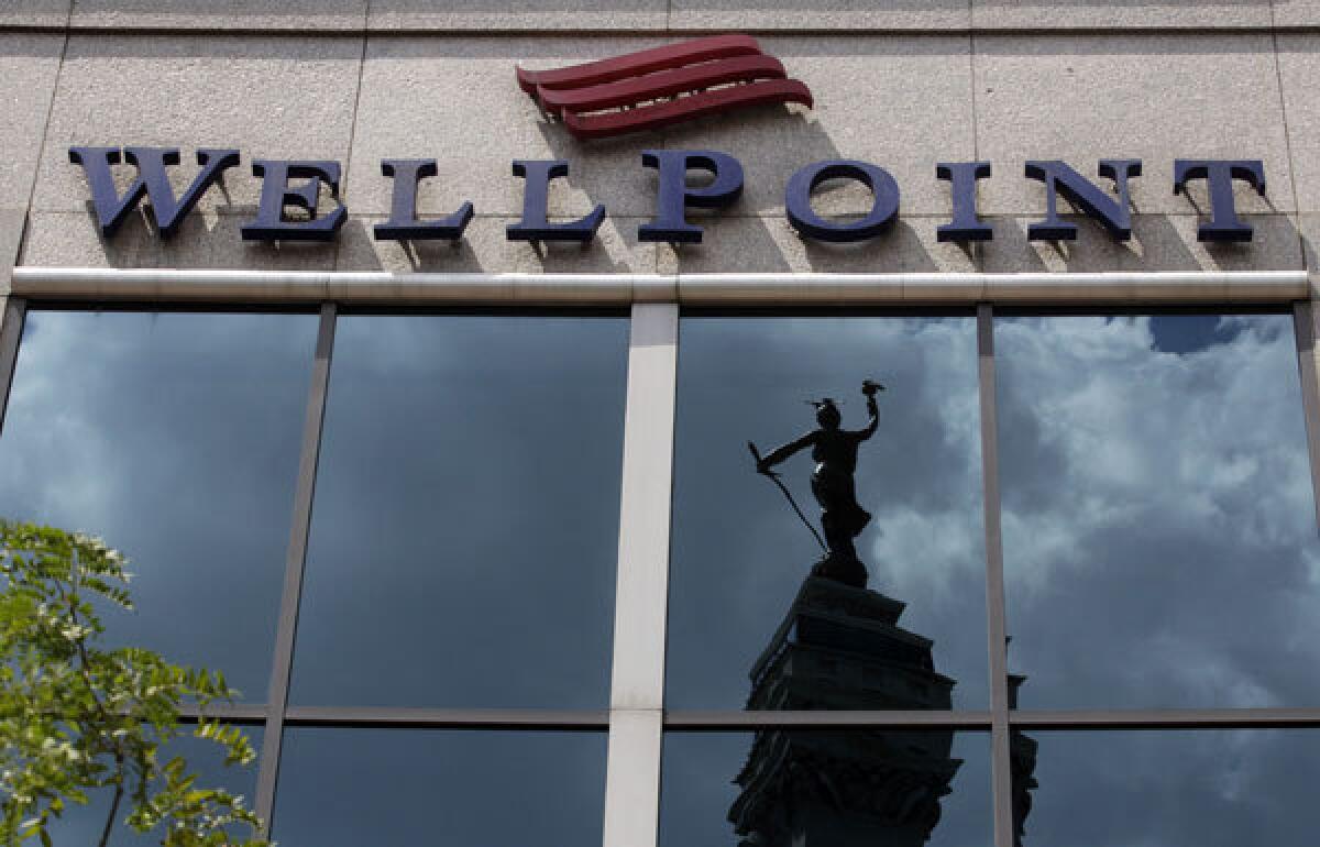 WellPoint, which runs Anthem Blue Cross in California and health plans in 13 other states, reported a bigger-than-expected 38% jump in fourth-quarter net income Wednesday, but gave a lower-than-expected profit outlook for 2013.