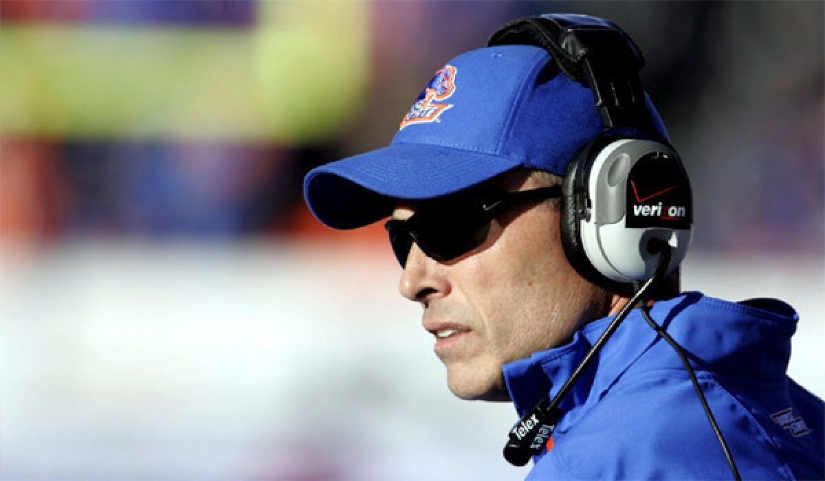 Times national football writer Chris Dufresne has Coach Chris Peterson's Boise State squad as one of his top teams that could be be this year's "BCS buster."