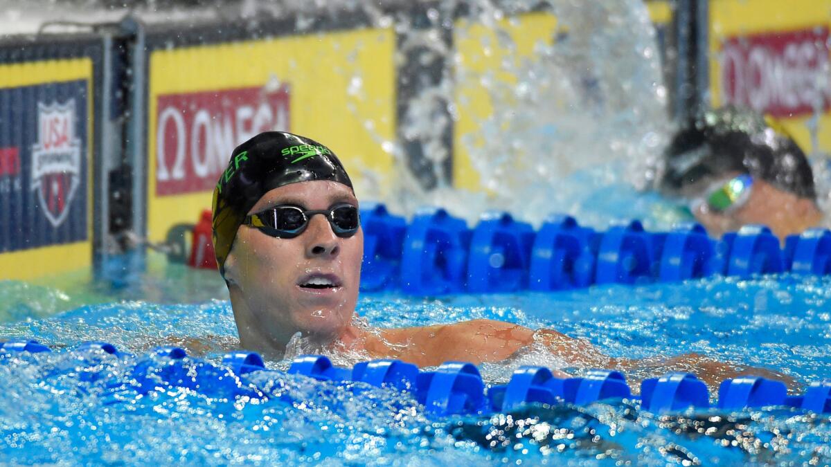 Conor Dwyre is a contender to bring home a medal in the men's 400-meter freestyle race on Saturday.