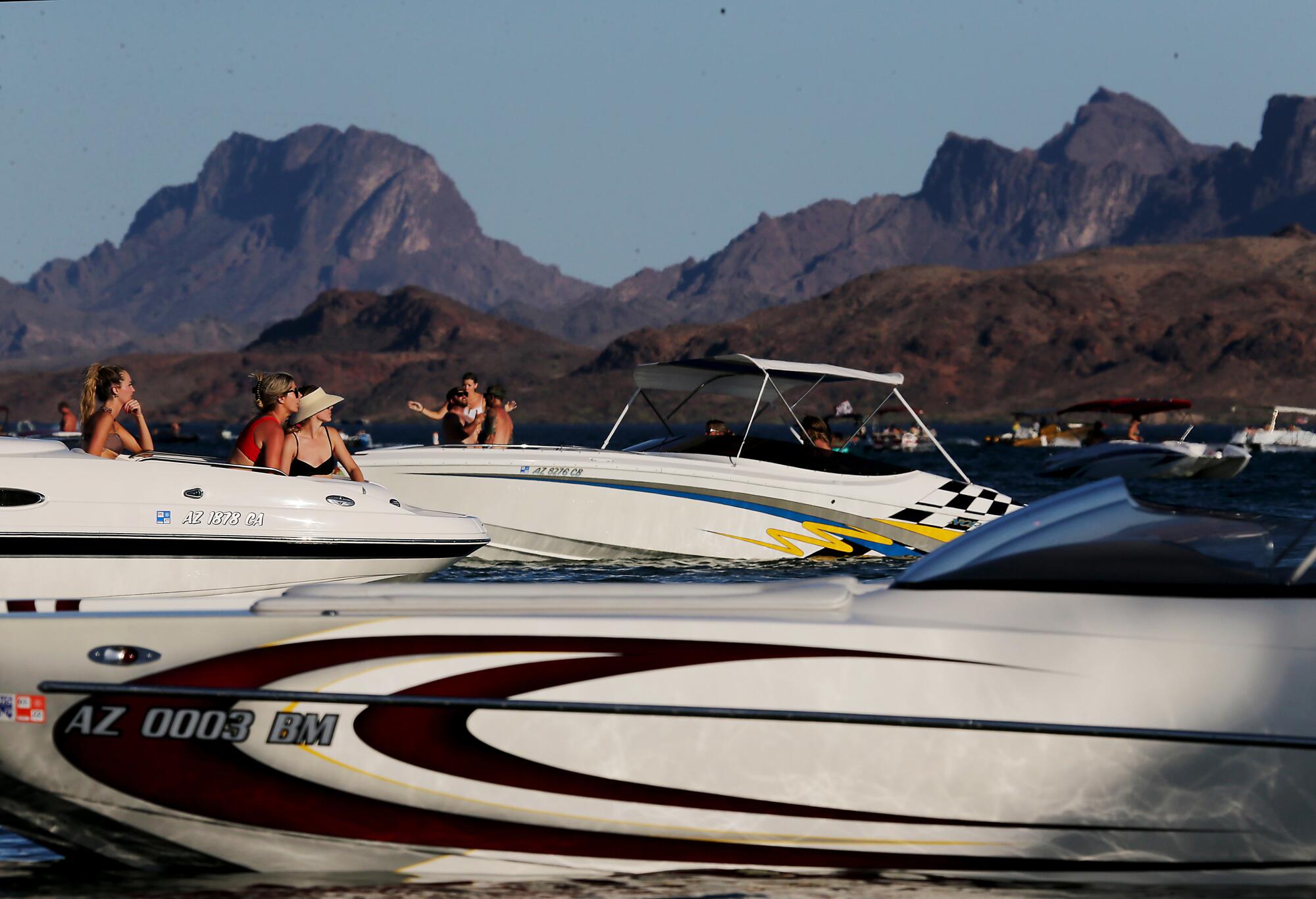 Boaters on Lake Havasu.