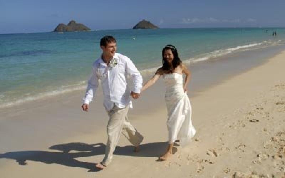 Yes, the wedding is on the beach, but no flip-flops - The San