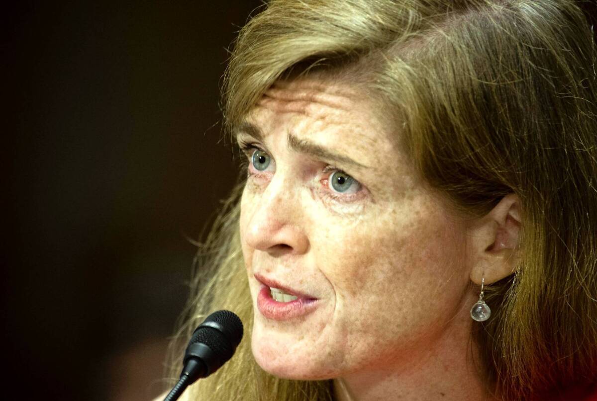 Samantha Power, before a Senate panel last month, was confirmed by a vote of 87 to 10.