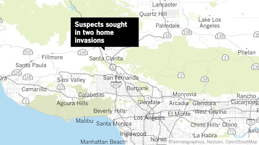 santa clarita california map Home Invaders Strike Twice In Two Hours In Santa Clarita Los santa clarita california map