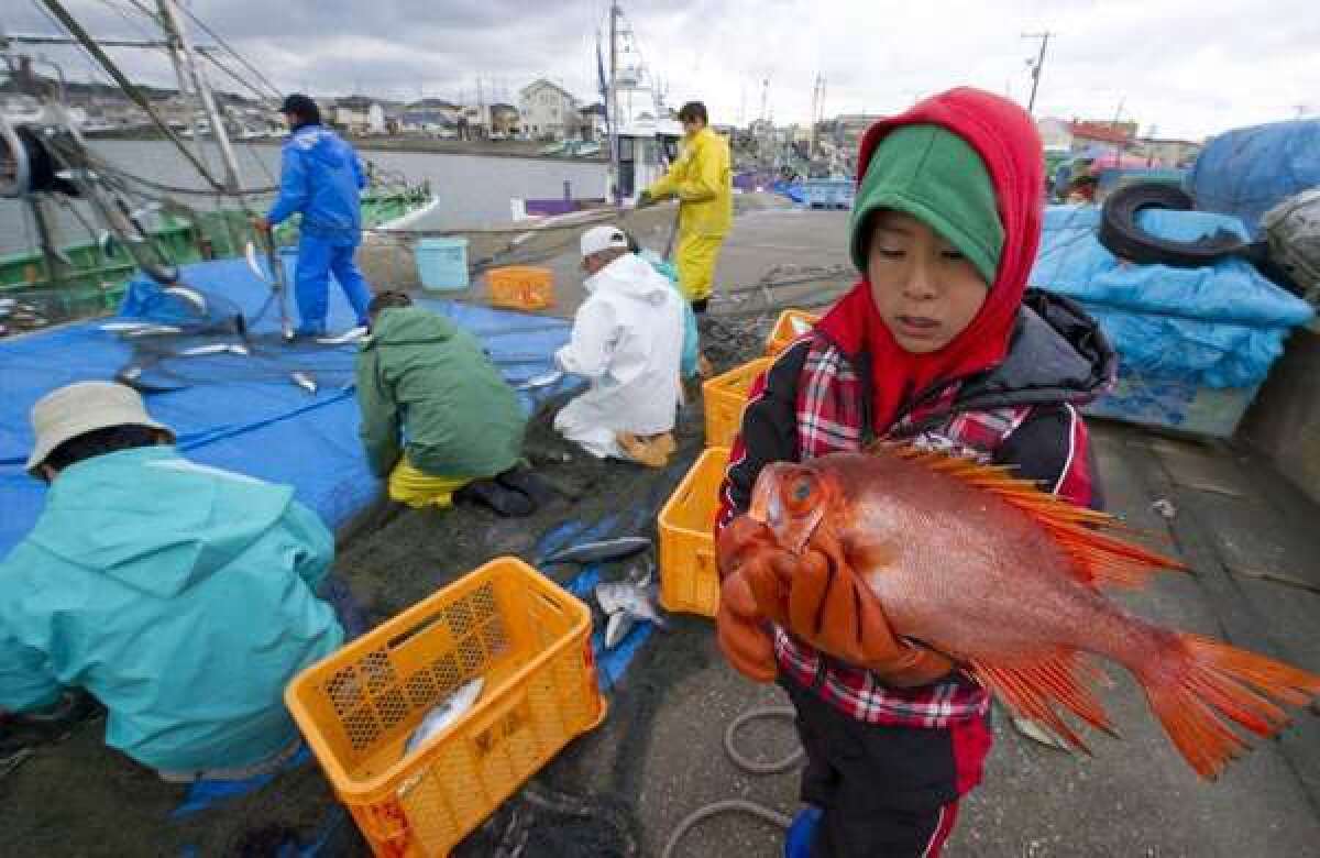 A family-operated fishing boat near the Fukushima Daiichi power plant, on March 28, 2011. Scientists spoke about continuing effects of the disaster on the second anniversary of the Japanese quake and tsunami.