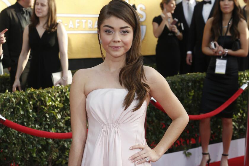 Sarah Hyland at the 20th Annual Screen Actors Guild Awards at the Shrine Auditorium in Los Angeles in January.