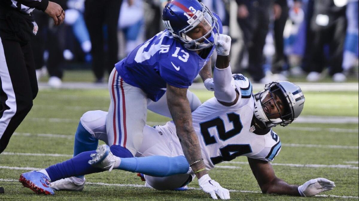 Panthers cornerback Josh Norman and Giants receiver Odell Beckham Jr.'s out of control antics during a game last season have resulted in a rule change for the 2016 season.