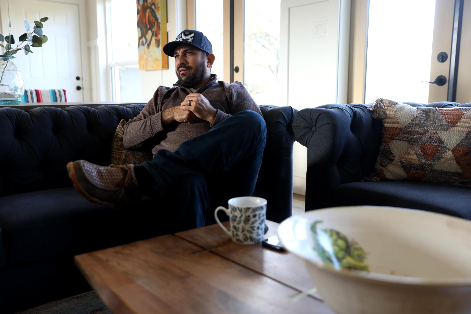 Carlos Zapata at his ranch in Palo Cedro.