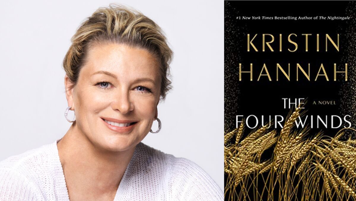 Author Kristin Hannah and her new book, "The Four Winds"