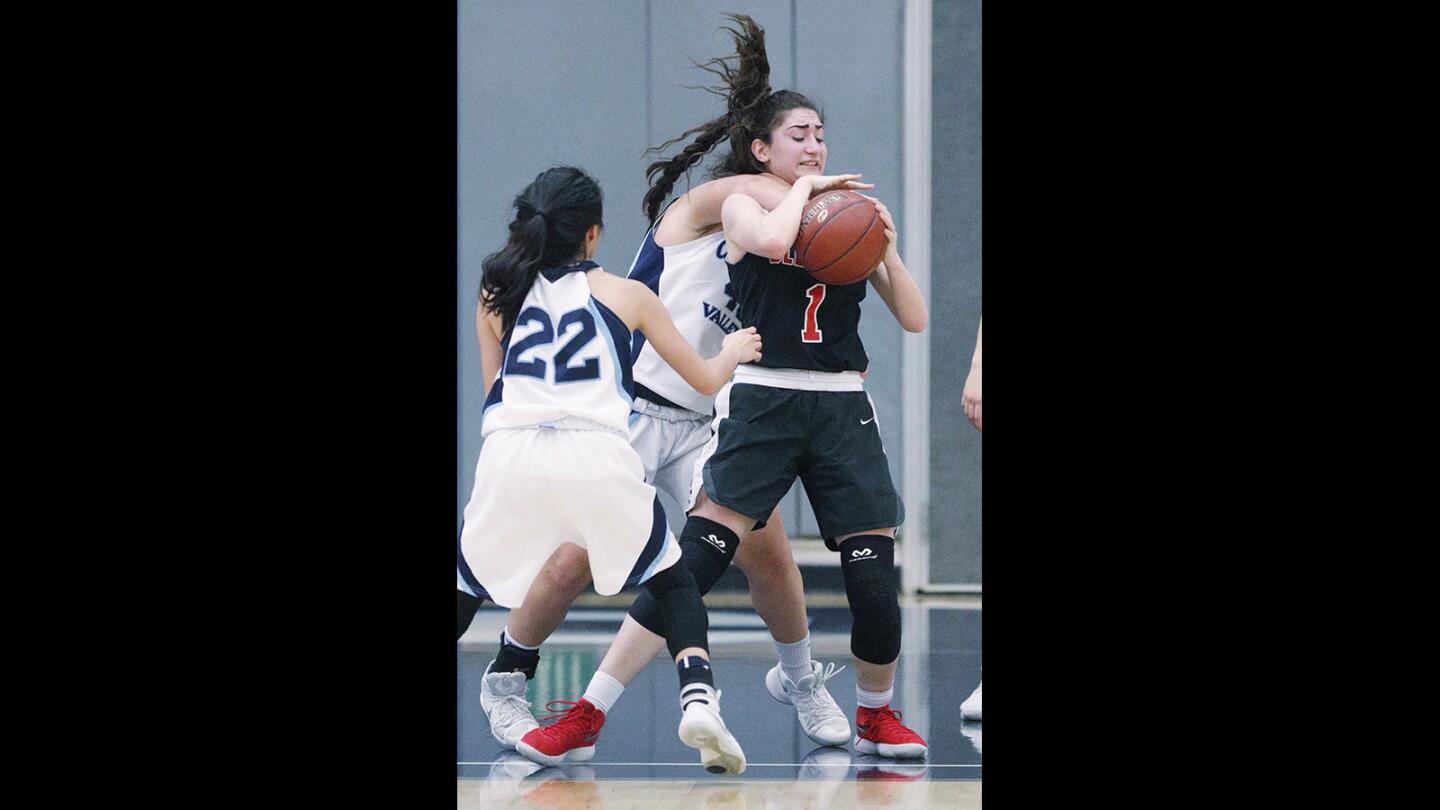 Photo Gallery: Crescenta Valley beats Glendale by 1 in girls' basketball thriller