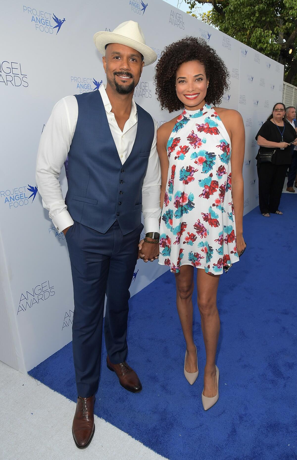 C.J. Lindsey, left, and Rochelle Aytes.