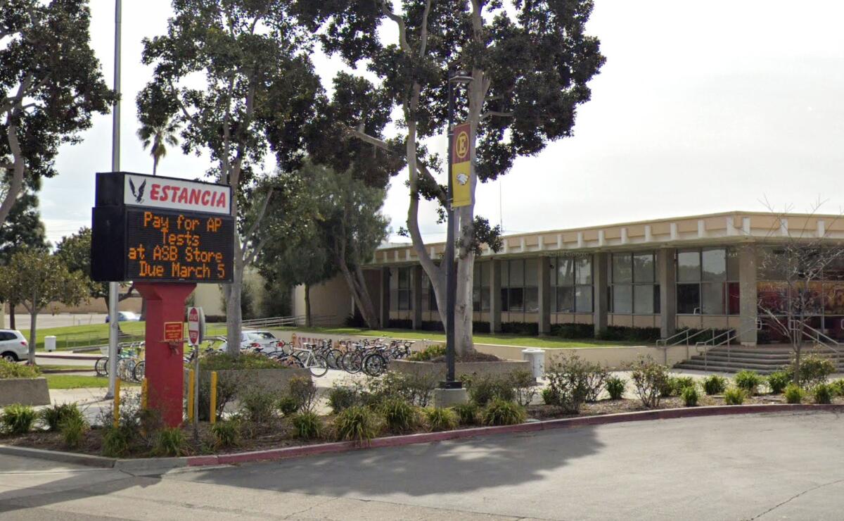Estancia High School in Costa Mesa