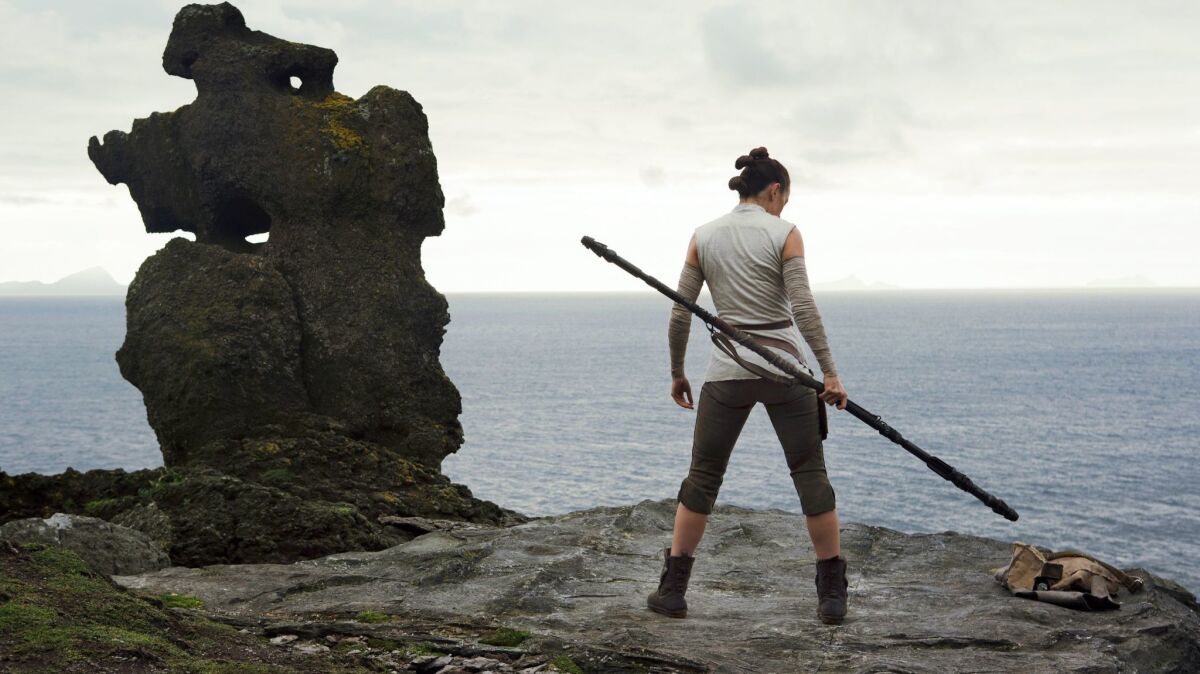 Daisy Ridley plays 50 shades of Rey in "The Last Jedi."