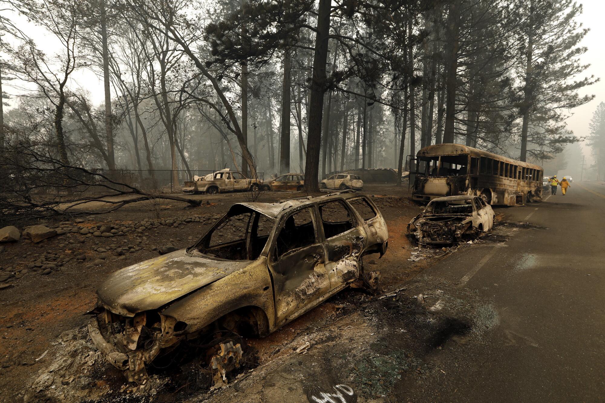 Damage from the Camp fire