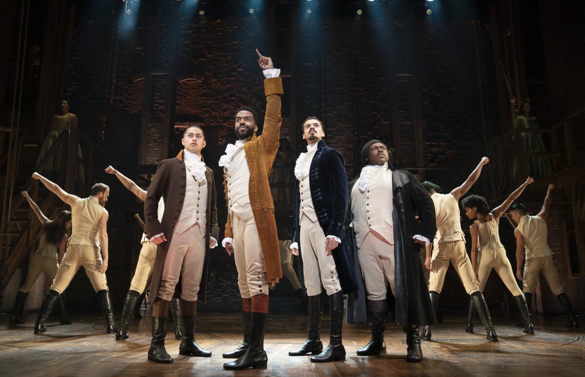 The national touring production of Broadway's "Hamilton."