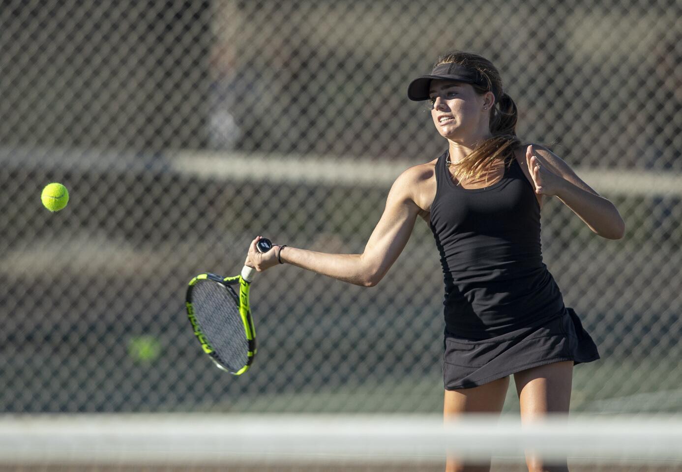 Photo Gallery: Huntington Beach vs. Edison in girls’ tennis