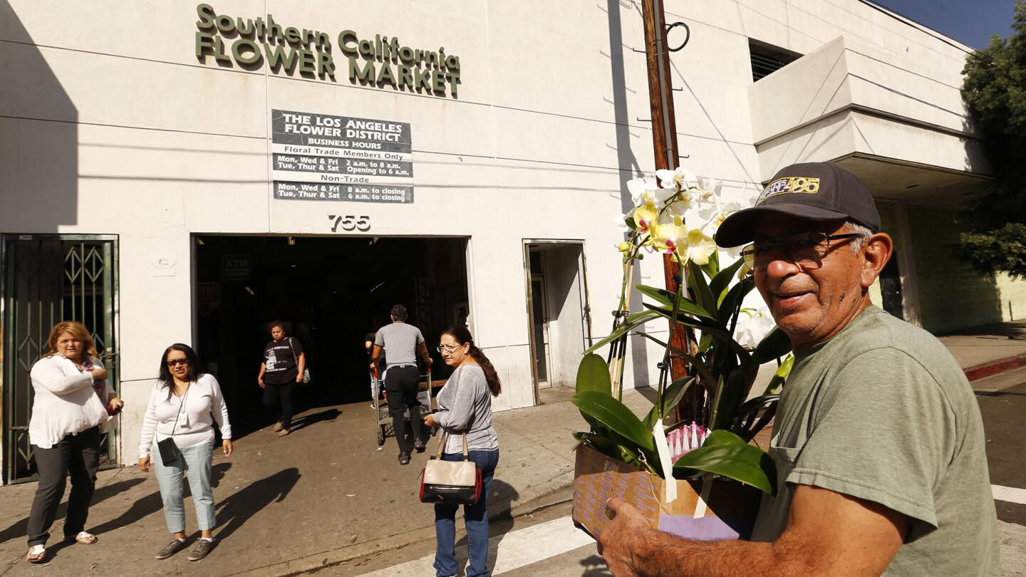The Southern California Flower Market in downtown L.A.