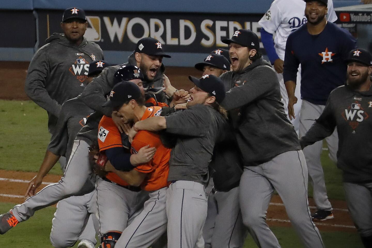 Astros defeat Dodgers 5-1 to win World Series - Los Angeles Times