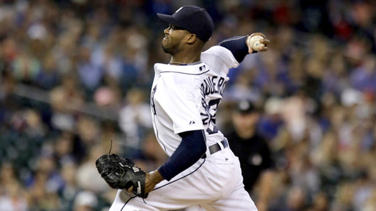 Reliever Al Alburquerque spent five seasons with the Tigers, compiling a 3.20 earned-run average in 225 innings.