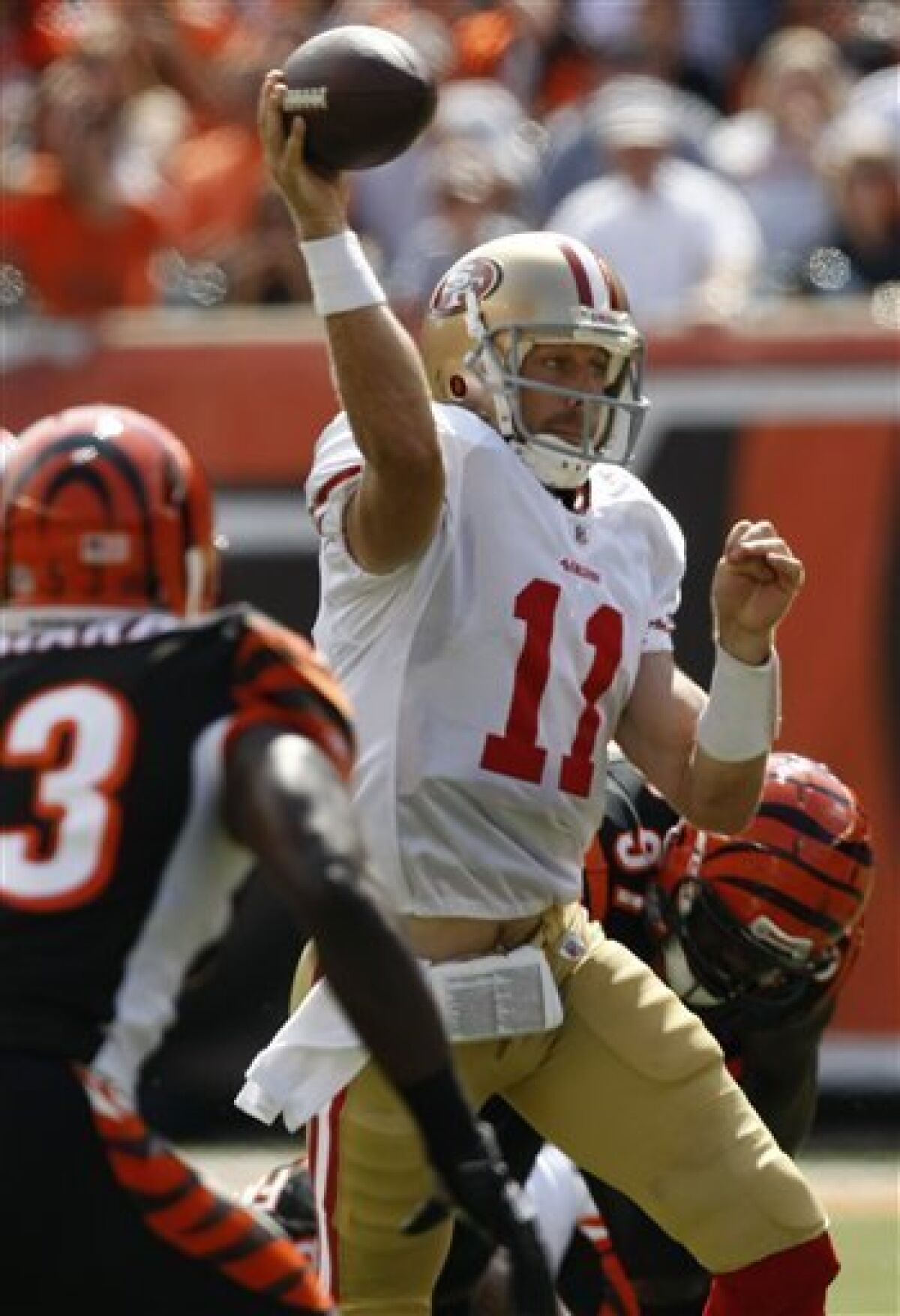 Hunter's TD rallies 49ers over Bengals 13-8 - The San Diego Union