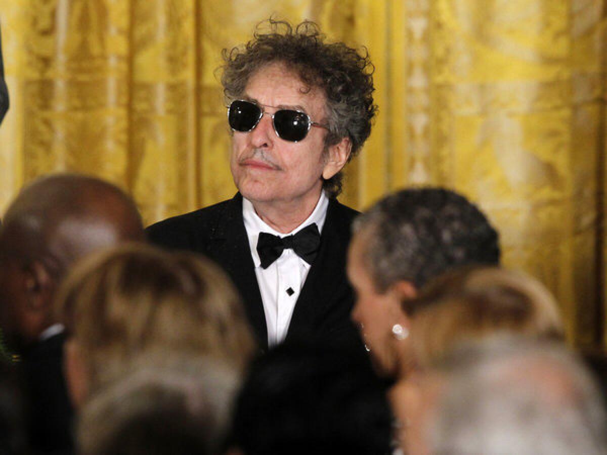 Bob Dylan at the White House in May, where he was among the recipients of the Presidential Medal of Freedom.