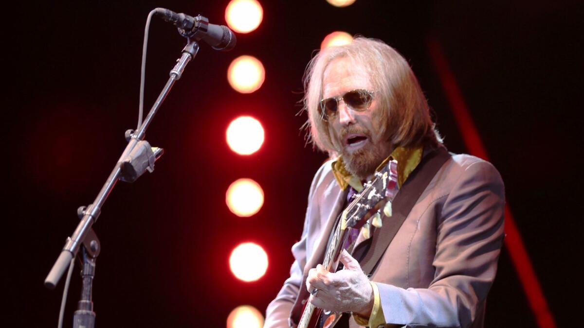 Tom Petty performs with his band The Heartbreakers at the 2017 Arroyo Seco Music Festival in Pasadena on June 24.