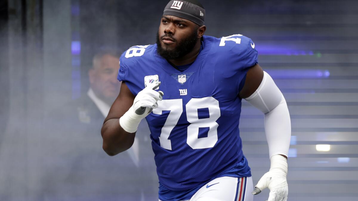 New York Giants pick up 5th year option on LT Andrew Thomas - The San Diego  Union-Tribune