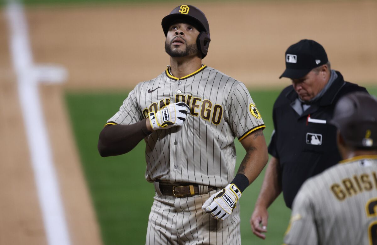Tommy Pham will bat lead-off for the first time with the Padres on Saturday against the Diamondbacks.