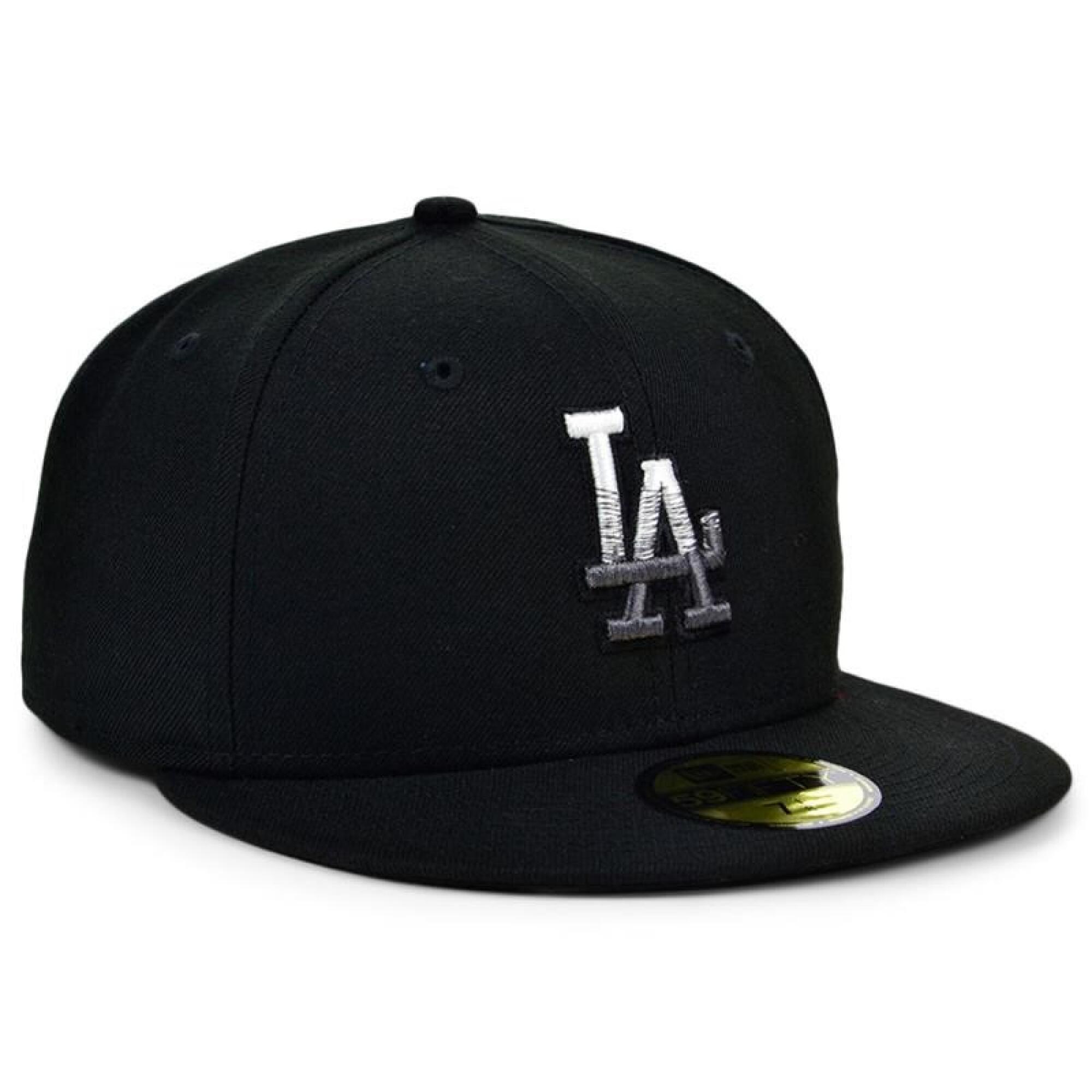 25 Dodger fashion caps in a wide range of colors are displayed side byside. 